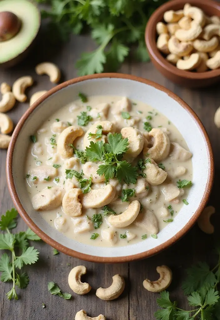 29 Creamy White Chicken Chili Recipes That Are Thick & Comforting - 19. Creamy White Chicken Chili with Cashew Cream