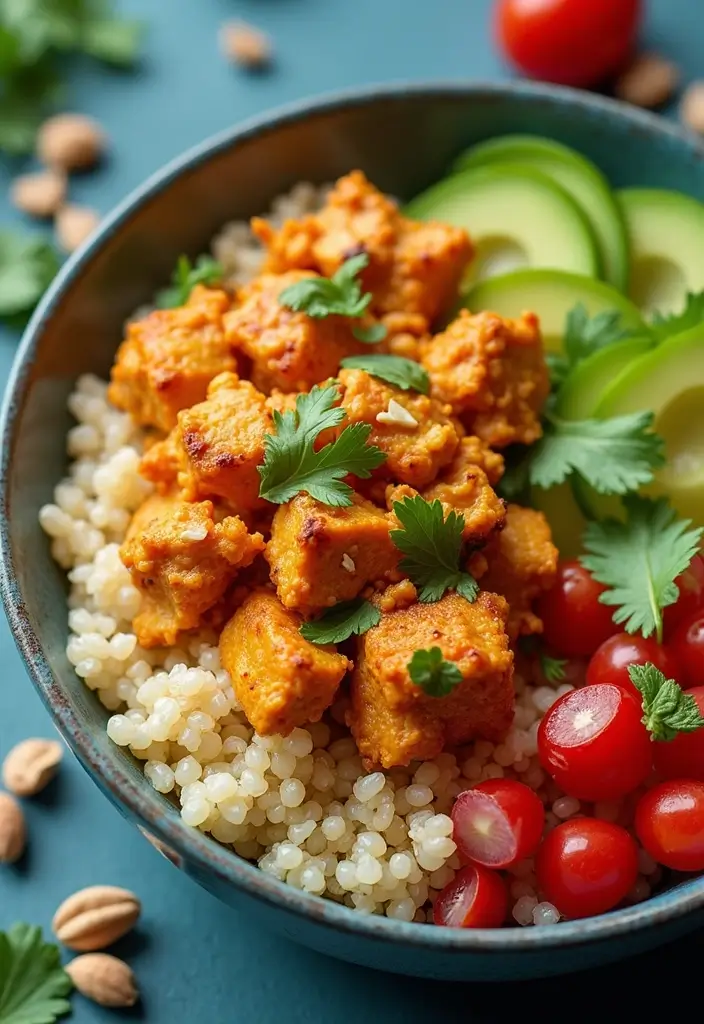 29 Dairy Free Butter Chicken Recipes That Taste Just as Good - 12. Butter Chicken Quinoa Bowl