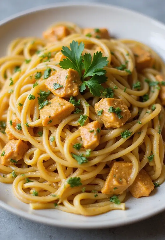 29 Dairy Free Butter Chicken Recipes That Taste Just as Good - 16. Butter Chicken Pasta with Zoodles