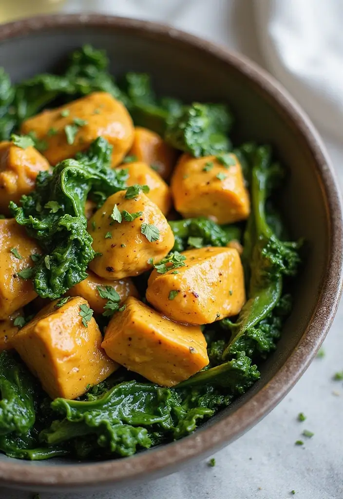 29 Dairy Free Butter Chicken Recipes That Taste Just as Good - 17. Butter Chicken with Spinach and Kale