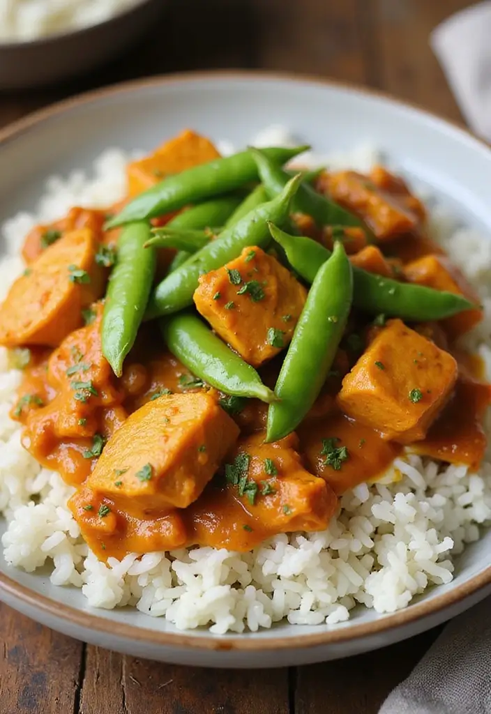 29 Dairy Free Butter Chicken Recipes That Taste Just as Good - 25. Butter Chicken with Sweet Peas