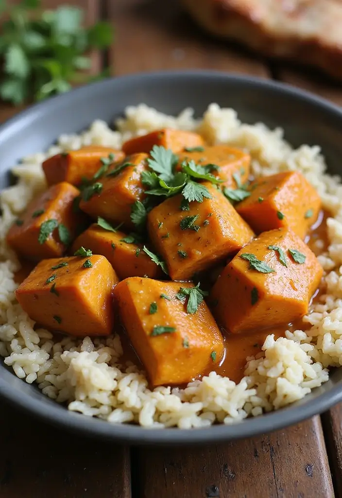 29 Dairy Free Butter Chicken Recipes That Taste Just as Good - 7. Sweet Potato Butter Chicken