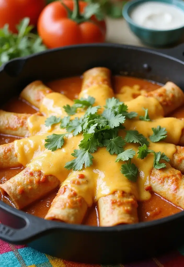 29 Dutch Oven Chicken Recipes That Feel Rustic & Flavorful - 12. Chicken Enchiladas