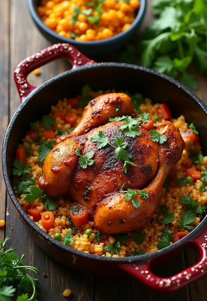 29 Dutch Oven Chicken Recipes That Feel Rustic & Flavorful - 17. Jerk Chicken