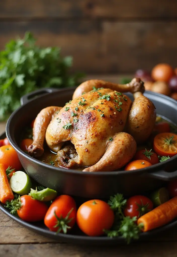 29 Dutch Oven Chicken Recipes That Feel Rustic & Flavorful - 2. Herb Roasted Chicken
