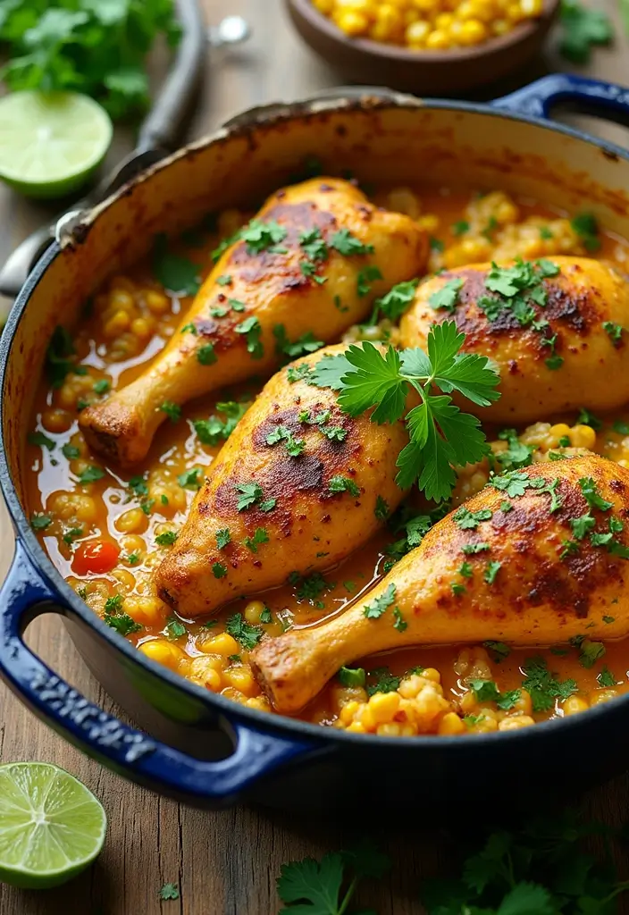 29 Dutch Oven Chicken Recipes That Feel Rustic & Flavorful - 26. Cilantro Lime Chicken
