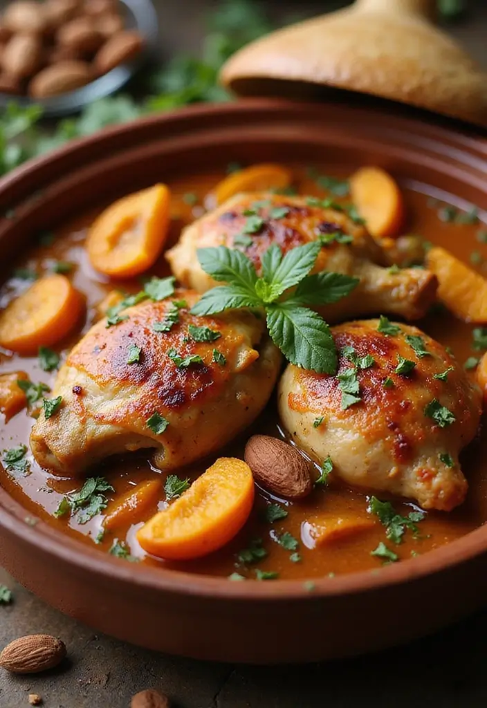 29 Dutch Oven Chicken Recipes That Feel Rustic & Flavorful - 28. Moroccan Chicken Tagine
