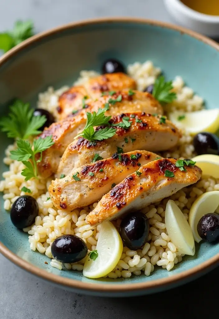 29 Greek Chicken Orzo Bowl Recipes That Feel Mediterranean - 12. Greek Chicken Orzo Bowl with Fennel