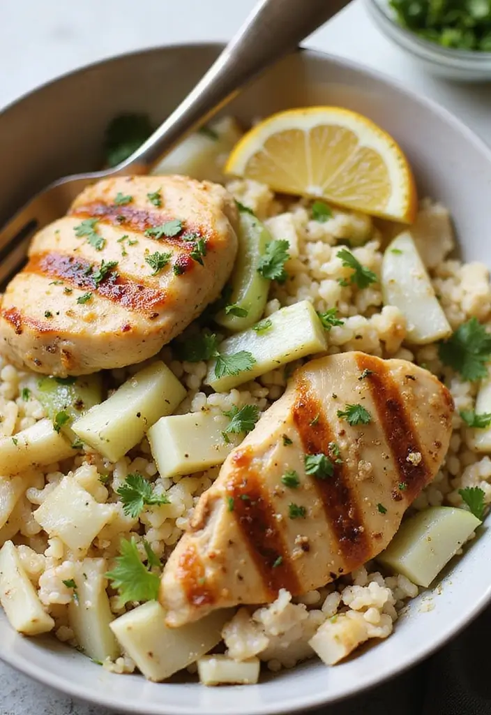 29 Greek Chicken Orzo Bowl Recipes That Feel Mediterranean - 26. Greek Chicken Orzo Bowl with Fennel and Citrus
