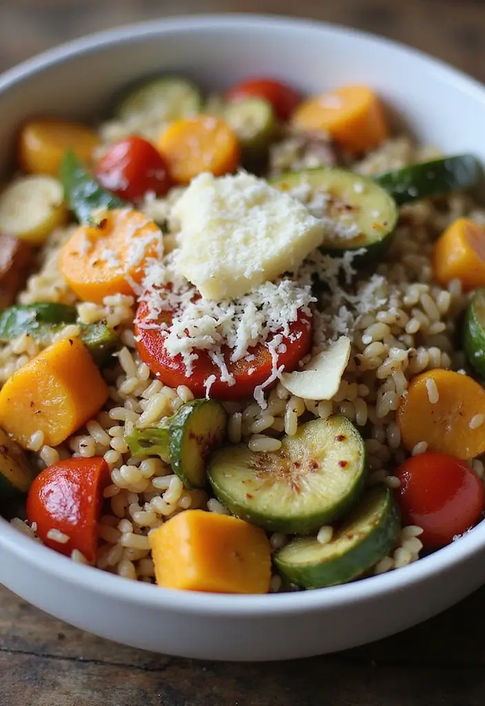 29 Greek Chicken Orzo Bowl Recipes That Feel Mediterranean - 5. Roasted Vegetable and Garlic Orzo Bowl