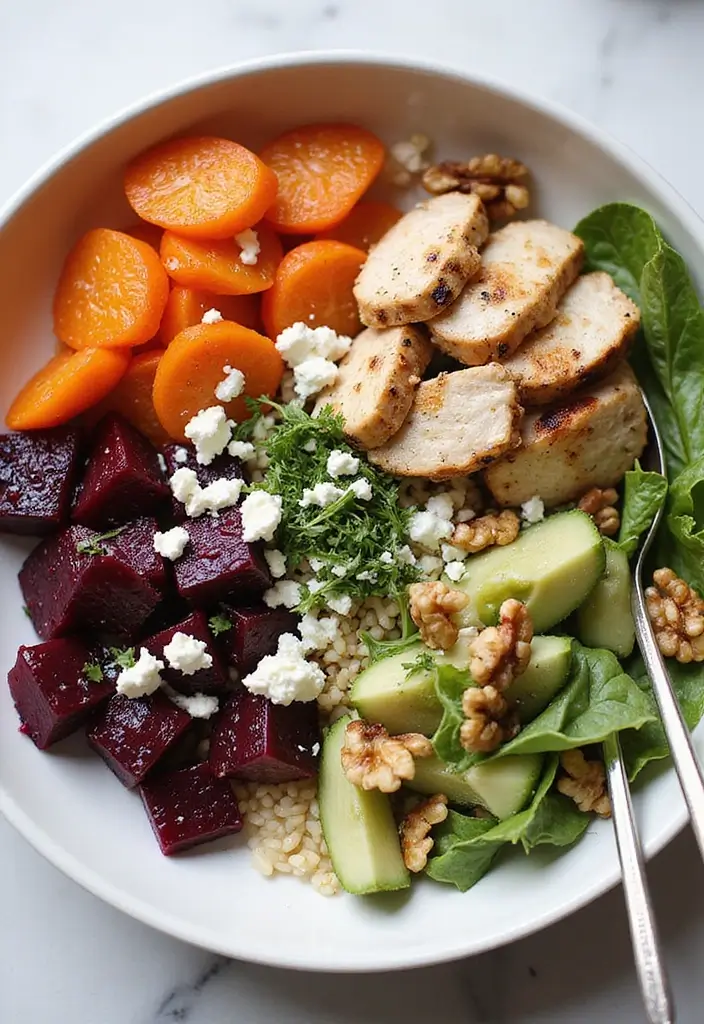 29 Greek Chicken Orzo Bowl Recipes That Feel Mediterranean - 9. Greek Chicken Orzo Bowl with Roasted Beets