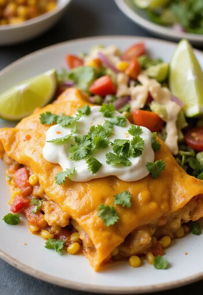 29 Healthy Chicken Enchilada Casserole Recipes That Feel Indulgent - 11. Mexican Street Corn Chicken Enchilada Casserole