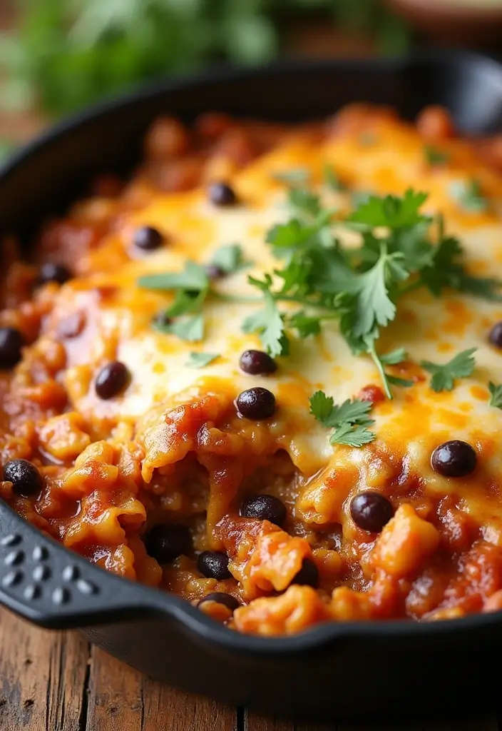 29 Healthy Chicken Enchilada Casserole Recipes That Feel Indulgent - 19. Chicken and Black Bean Enchilada Casserole