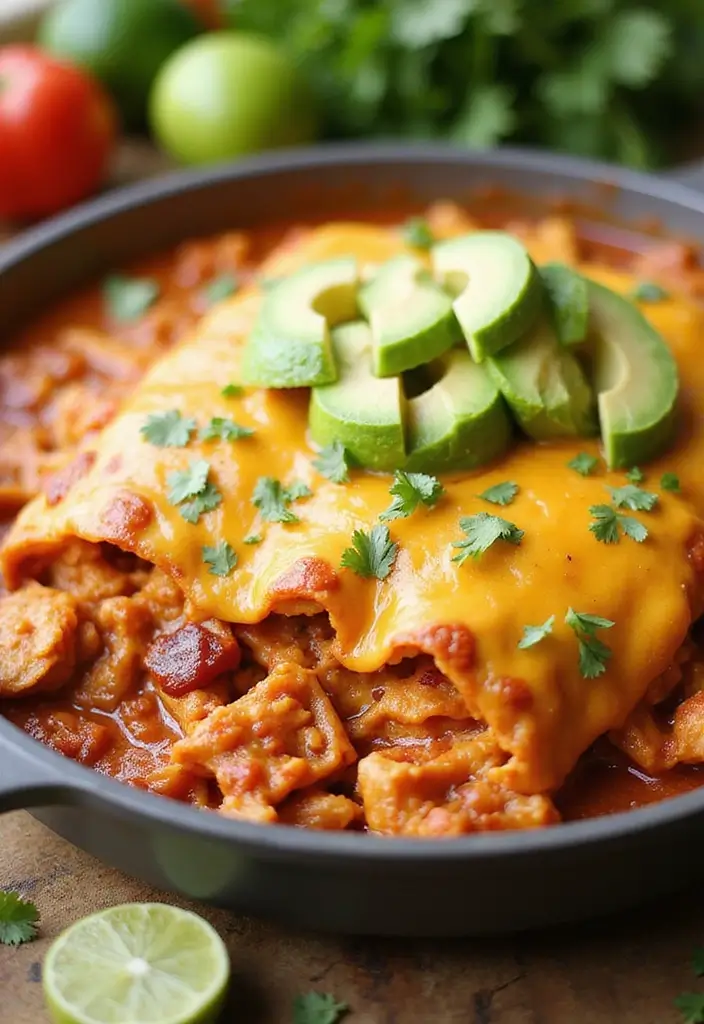 29 Healthy Chicken Enchilada Casserole Recipes That Feel Indulgent - 2. Low-Calorie Spicy Chicken Enchilada Casserole