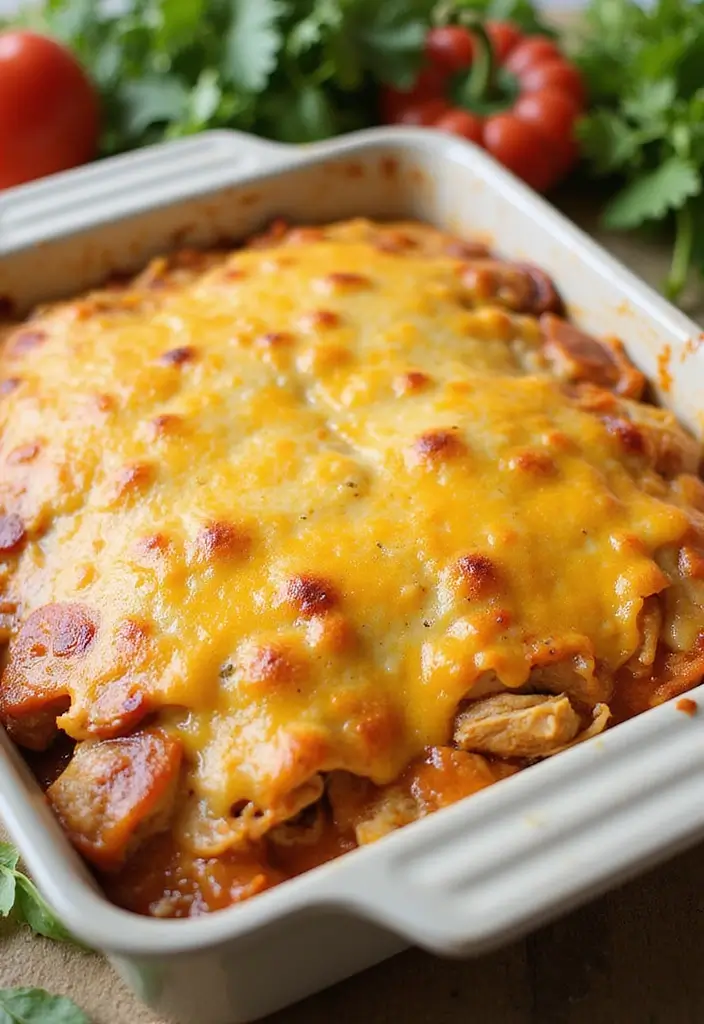 29 Healthy Chicken Enchilada Casserole Recipes That Feel Indulgent - 22. Chicken Enchilada Casserole with Greek Yogurt