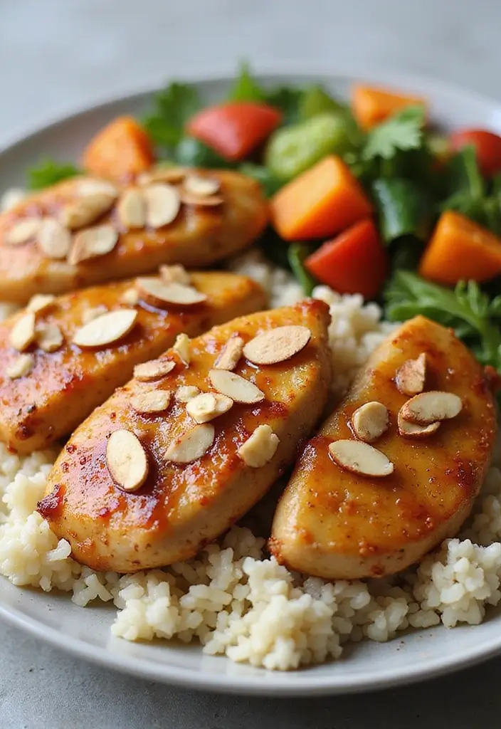29 Honey Chicken Recipes: Easy and Flavor-Packed - 15. Honey Almond Chicken