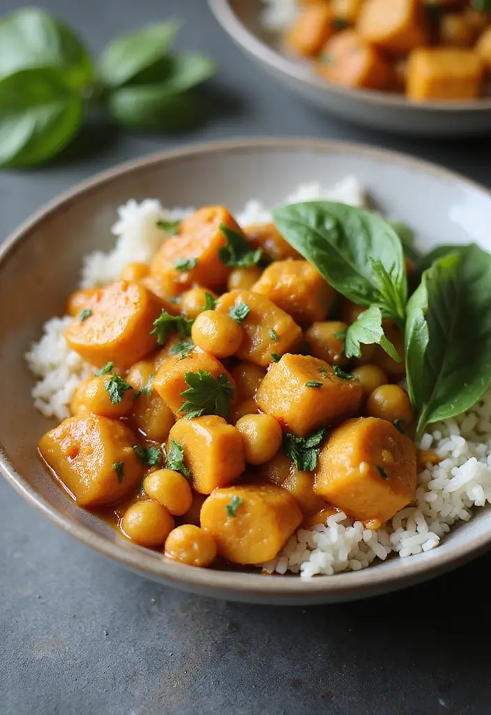29 Honey Chicken Recipes: Easy and Flavor-Packed - 27. Honey Chickpea Chicken Curry