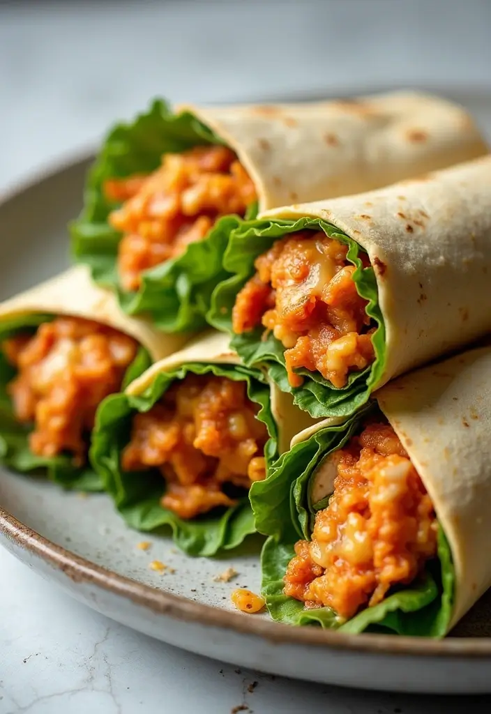 29 Honey Chicken Recipes: Easy and Flavor-Packed - 29. Honey Buffalo Chicken Wraps