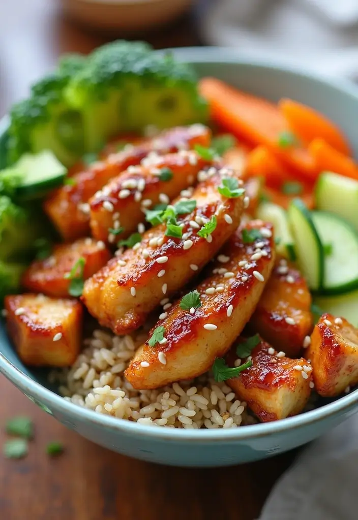 29 Honey Chicken Recipes: Easy and Flavor-Packed - 8. Honey Teriyaki Chicken Bowl