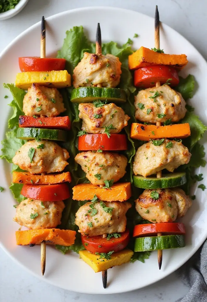 30 Air Fryer Ranch Chicken Recipes That Are Crispy & Flavor-Packed - 11. Ranch Chicken Skewers