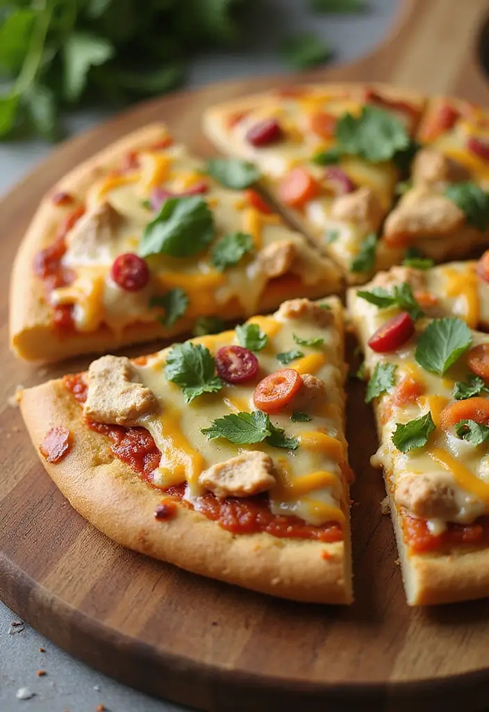 30 Air Fryer Ranch Chicken Recipes That Are Crispy & Flavor-Packed - 15. Ranch Chicken Pizza