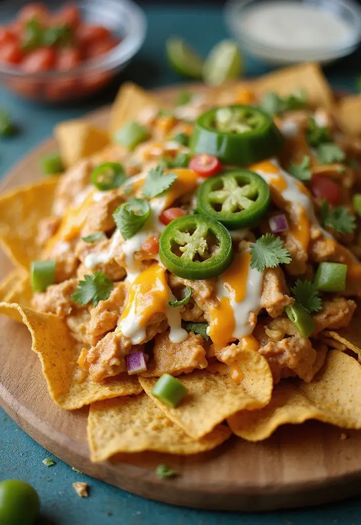 30 Air Fryer Ranch Chicken Recipes That Are Crispy & Flavor-Packed - 21. Ranch Chicken Nachos