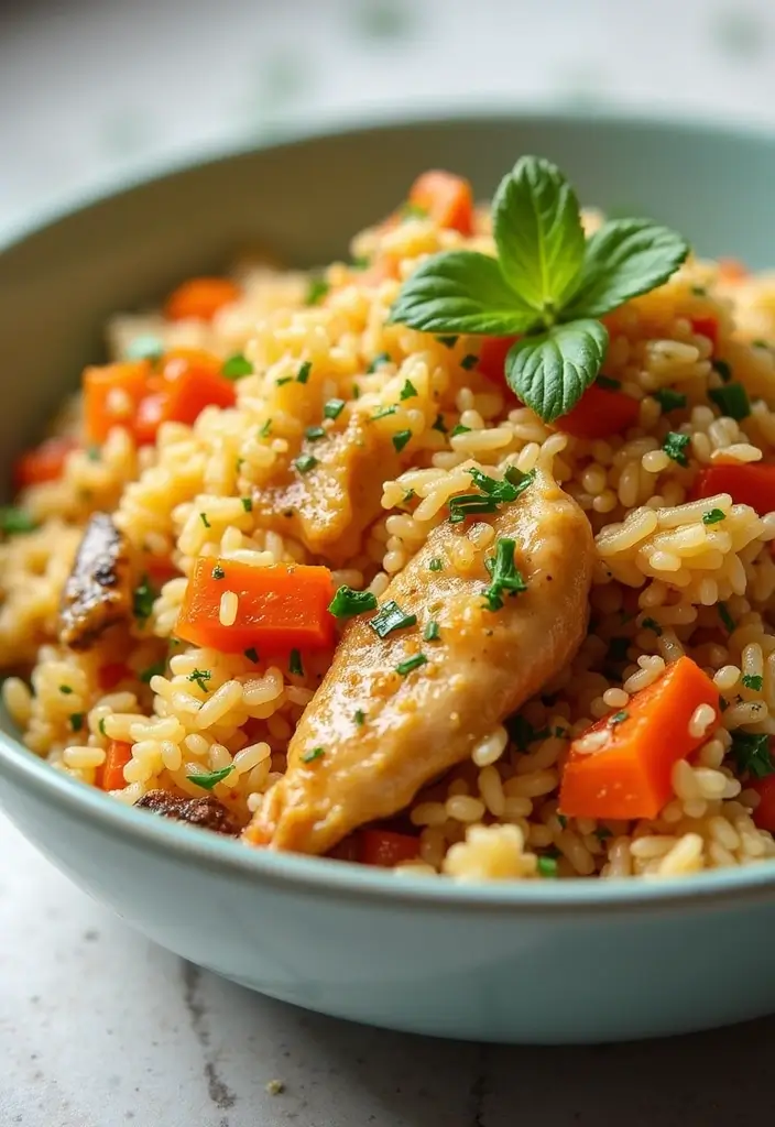 30 Air Fryer Ranch Chicken Recipes That Are Crispy & Flavor-Packed - 23. Ranch Chicken Fried Rice