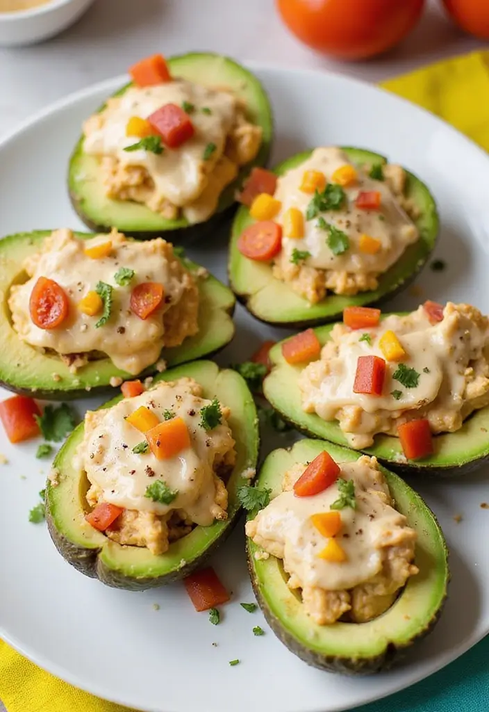 30 Air Fryer Ranch Chicken Recipes That Are Crispy & Flavor-Packed - 28. Ranch Chicken Stuffed Avocados