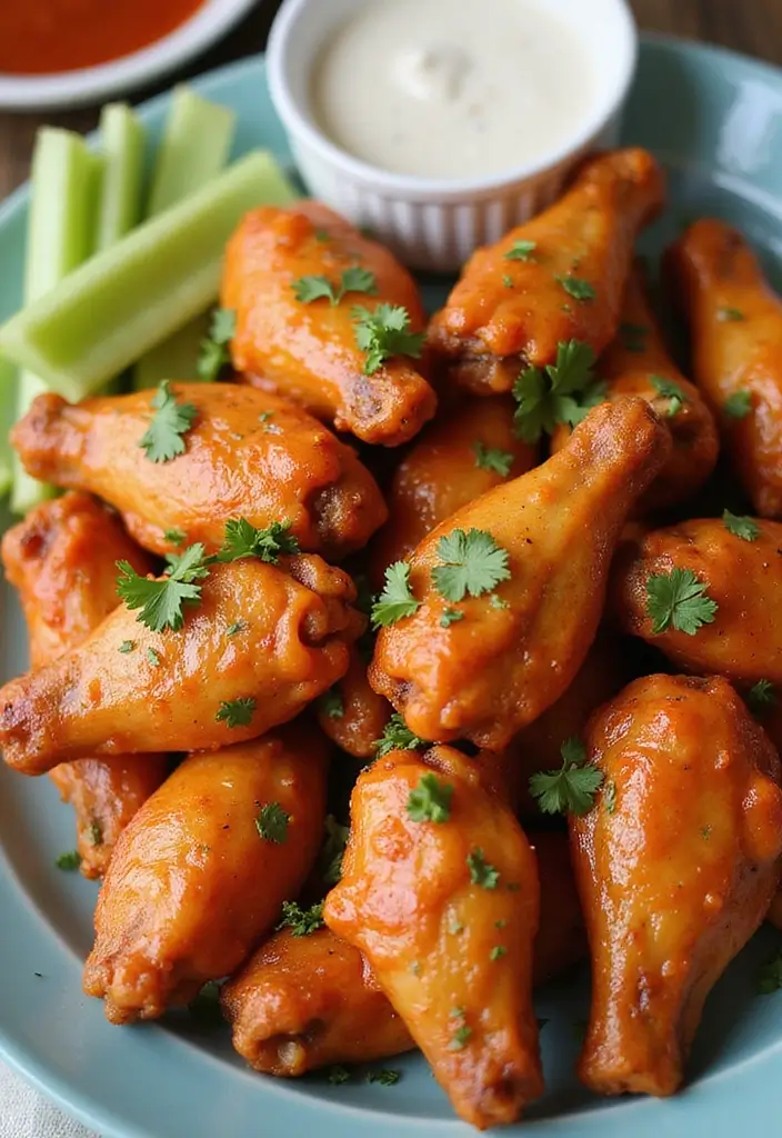 30 Air Fryer Ranch Chicken Recipes That Are Crispy & Flavor-Packed - 3. Spicy Ranch Chicken Wings