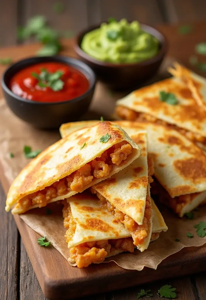30 Air Fryer Ranch Chicken Recipes That Are Crispy & Flavor-Packed - 6. Ranch Chicken Quesadillas