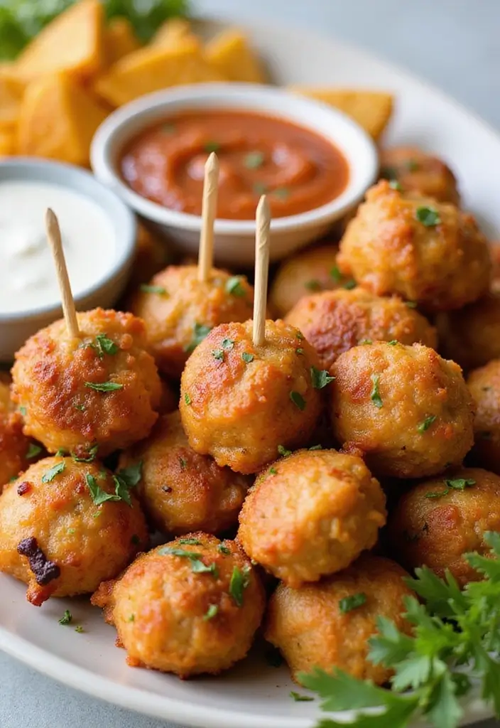 30 Air Fryer Ranch Chicken Recipes That Are Crispy & Flavor-Packed - 9. Ranch Chicken Meatballs