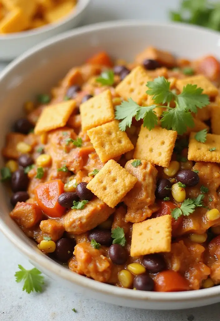 30 Chicken Casserole Recipes with Ritz Crackers That Add Perfect Crunch - 10. Southwest Chicken Casserole