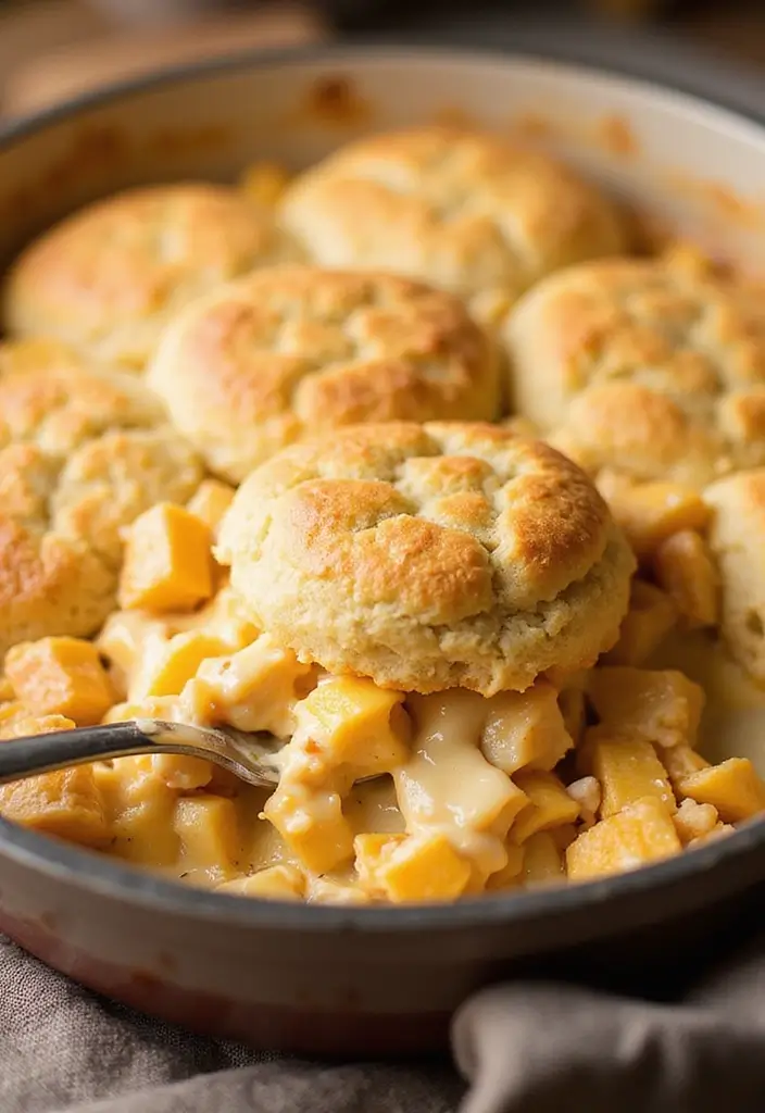 30 Chicken Casserole Recipes with Ritz Crackers That Add Perfect Crunch - 14. Chicken Cheese Biscuit Casserole