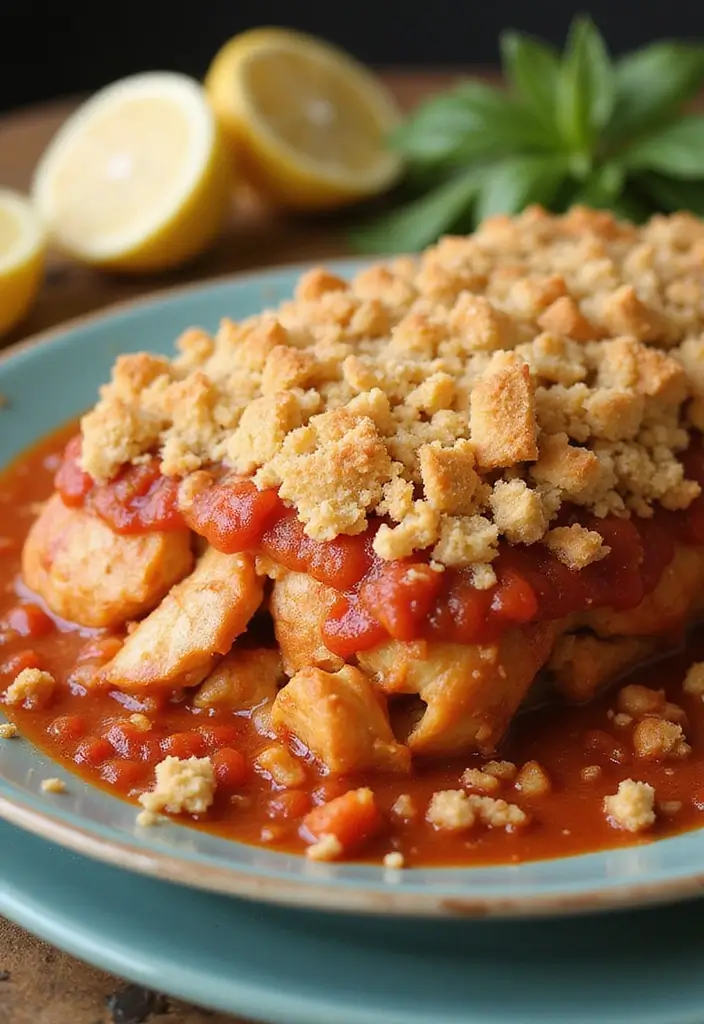 30 Chicken Casserole Recipes with Ritz Crackers That Add Perfect Crunch - 15. Italian Chicken Casserole