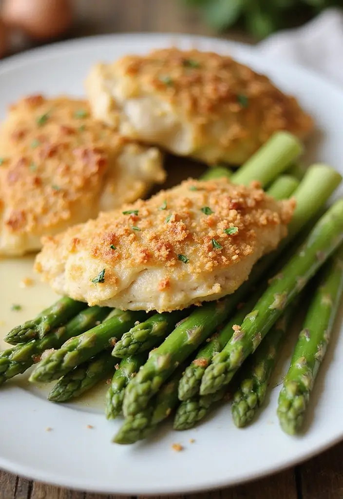30 Chicken Casserole Recipes with Ritz Crackers That Add Perfect Crunch - 17. Chicken and Asparagus Casserole