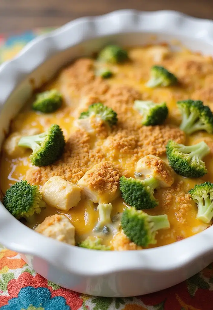 30 Chicken Casserole Recipes with Ritz Crackers That Add Perfect Crunch - 2. Cheesy Chicken and Broccoli Casserole