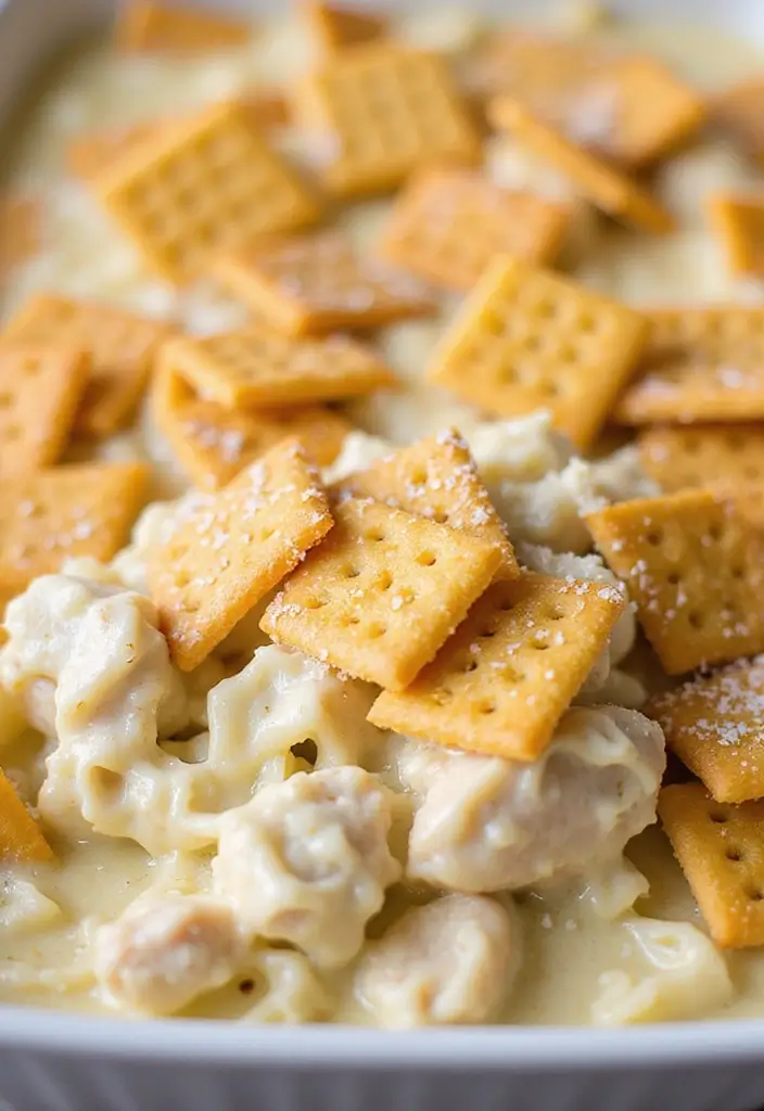 30 Chicken Casserole Recipes with Ritz Crackers That Add Perfect Crunch - 3. Chicken Alfredo Casserole