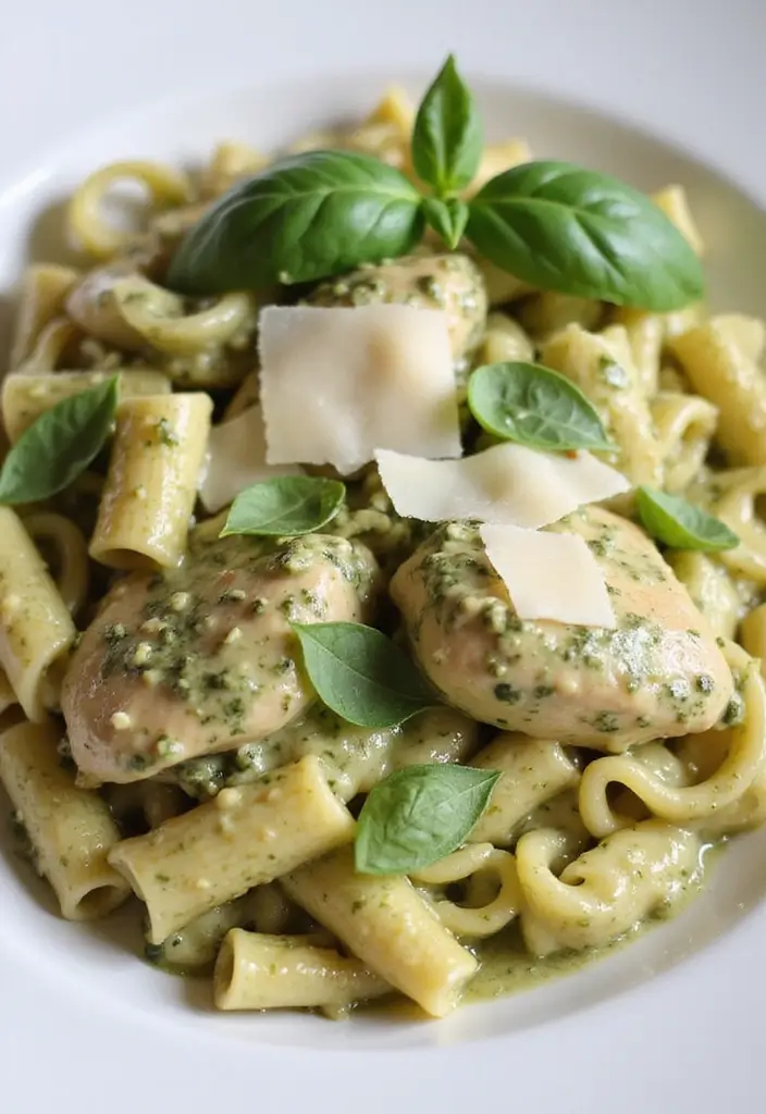 30 Creamy Pesto Chicken Pasta Recipes That Feel Fresh & Filling - 1. Classic Creamy Pesto Chicken Pasta