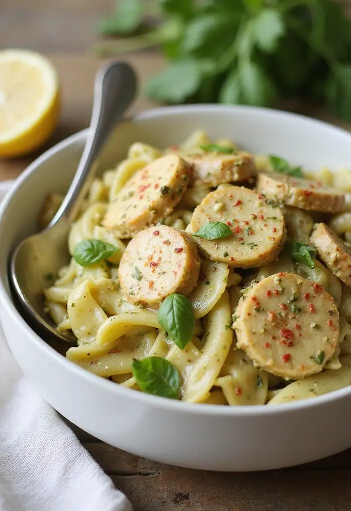 30 Creamy Pesto Chicken Pasta Recipes That Feel Fresh & Filling - 13. Creamy Pesto Chicken Pasta with a Kick