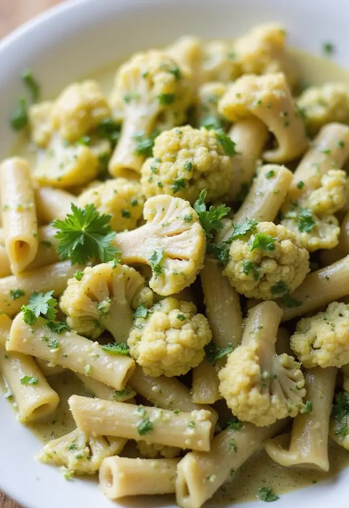 30 Creamy Pesto Chicken Pasta Recipes That Feel Fresh & Filling - 18. Creamy Pesto Chicken Pasta with Cauliflower
