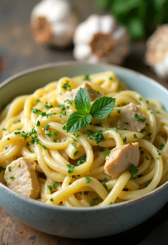 30 Creamy Pesto Chicken Pasta Recipes That Feel Fresh & Filling - 3. Creamy Garlic Pesto Chicken Pasta