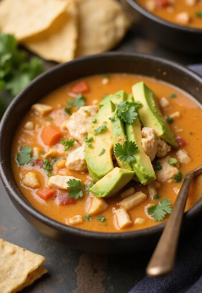 30 Frozen Chicken Crockpot Recipes That Are Dump-and-Go Easy - 24. Chicken Tortilla Soup