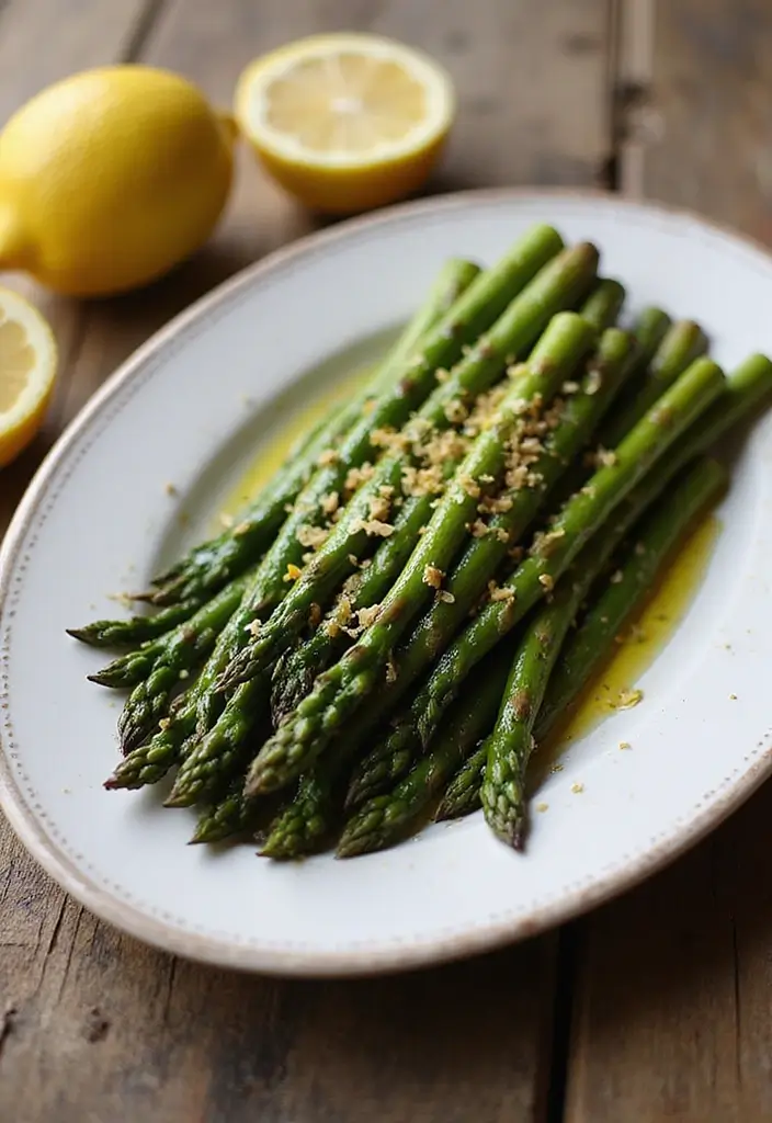 30 Healthy Side Dishes for Chicken That Complete Dinner Perfectly - 17. Grilled Asparagus with Lemon Zest
