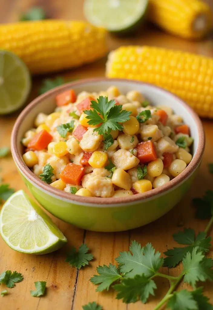 30 Healthy Side Dishes for Chicken That Complete Dinner Perfectly - 25. Mexican Street Corn Salad