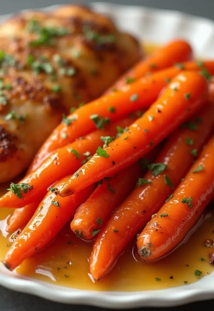 30 Healthy Side Dishes for Chicken That Complete Dinner Perfectly - 5. Honey Glazed Carrots
