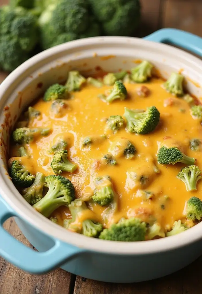 30 Healthy Side Dishes for Chicken That Complete Dinner Perfectly - 9. Broccoli and Cheddar Casserole