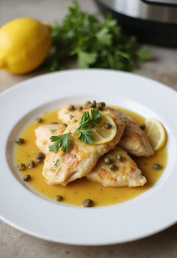 30 Instant Pot Italian Chicken Recipes That Are Savory & Simple - 13. Instant Pot Italian Chicken Piccata