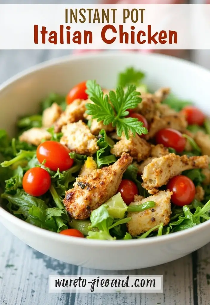 30 Instant Pot Italian Chicken Recipes That Are Savory & Simple - 18. Instant Pot Italian Chicken Salad