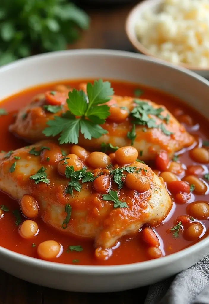 30 Instant Pot Italian Chicken Recipes That Are Savory & Simple - 24. Instant Pot Italian Chicken and Beans