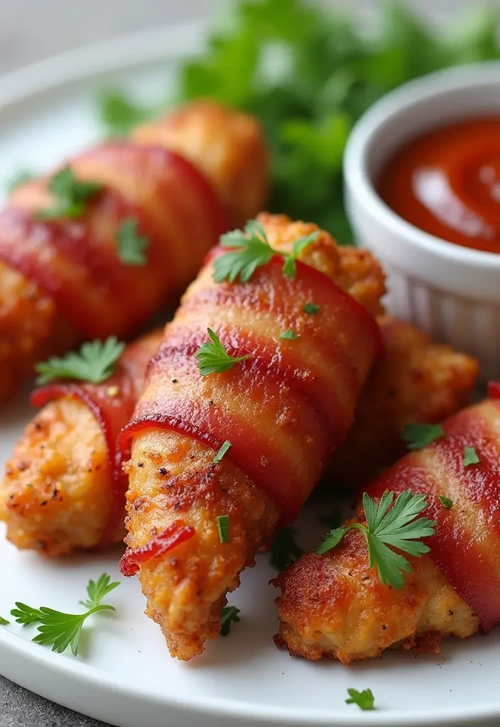 30 Irresistible Bacon Wrapped Chicken Tenders Recipes - 1. Classic Bacon Wrapped Chicken Tenders